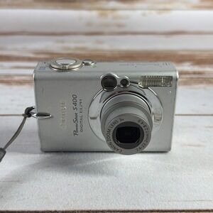 Canon PowerShot ELPH S400 Digital Camera 4.0MP Silver Parts Repair Used